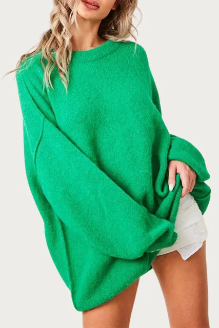 SLOUCHY OVERSIZED ESSENTIAL SWEATER