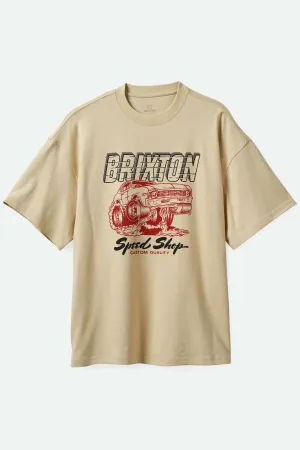Smokey Heavyweight Relaxed T-Shirt - Cream Classic Wash