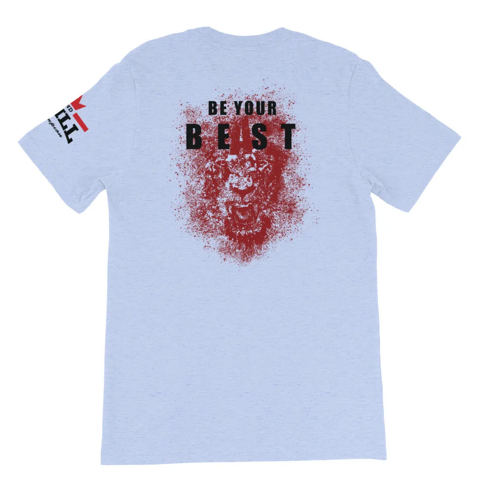 Soaring Champion on front, Be Your Beast on back, ASC logo on sleeve men's T-shirt