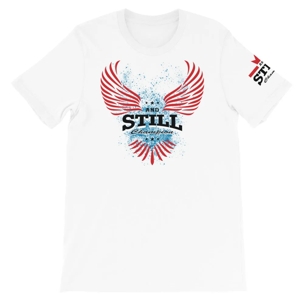 Soaring Champion on front, Be Your Beast on back, ASC logo on sleeve men's T-shirt