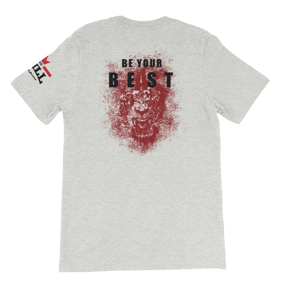Soaring Champion on front, Be Your Beast on back, ASC logo on sleeve men's T-shirt