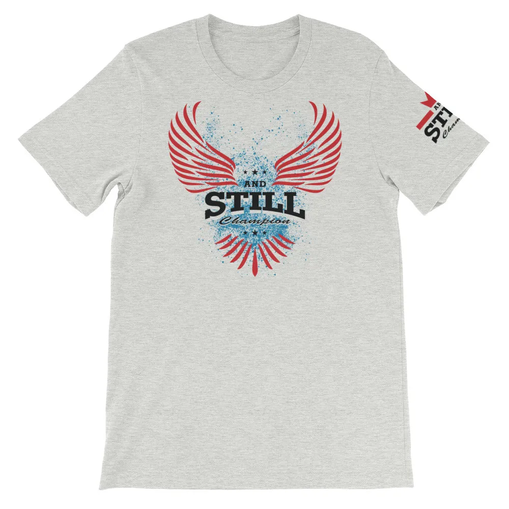 Soaring Champion on front, Be Your Beast on back, ASC logo on sleeve men's T-shirt