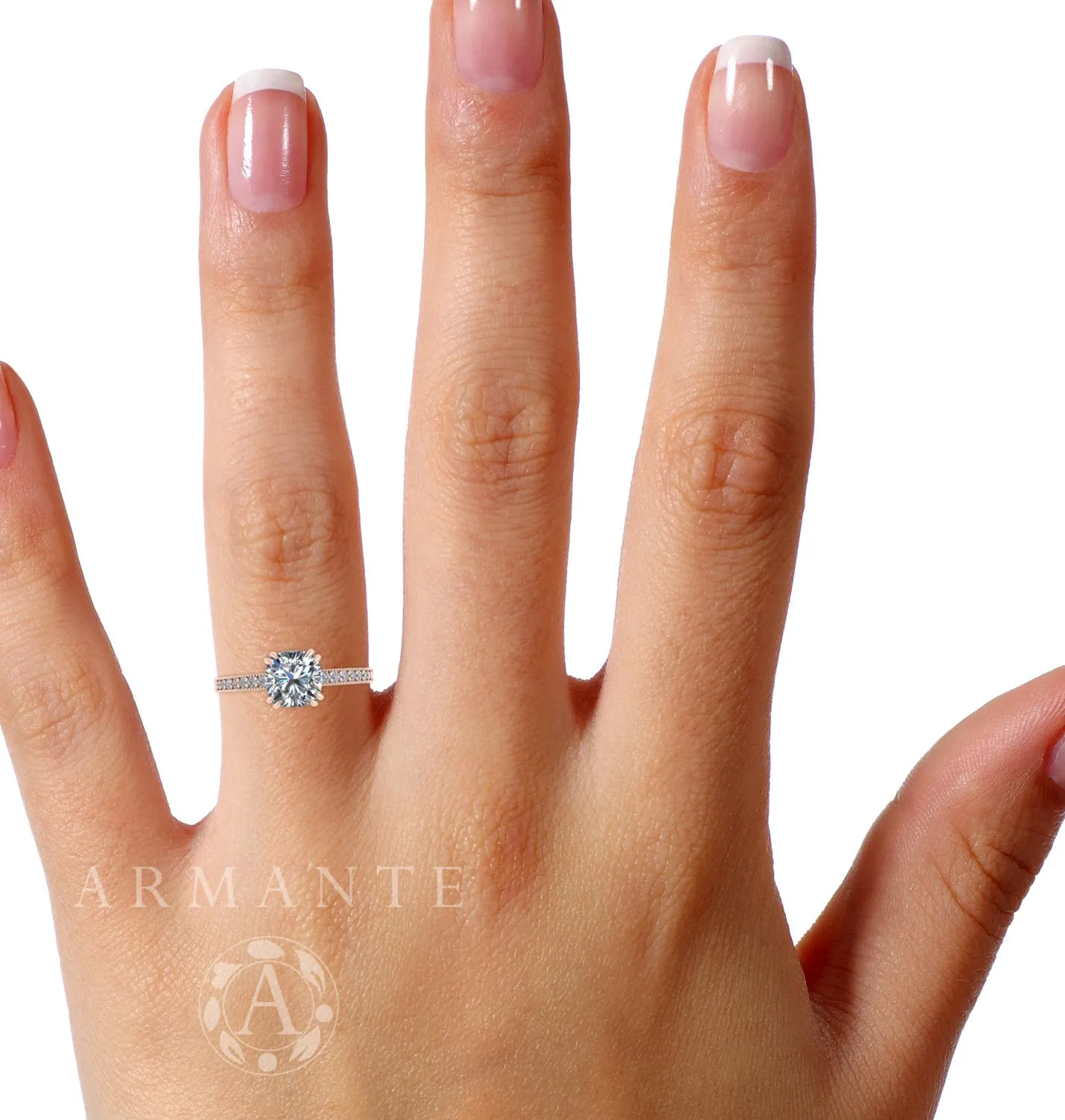 Solitaire Vintage Style Engagement Ring