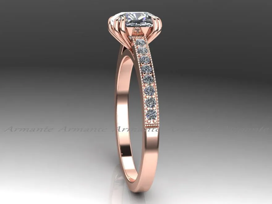 Solitaire Vintage Style Engagement Ring