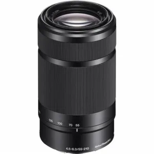Sony E 55-210mm f/4.5-6.3 OSS Lens - Black  SEL55210