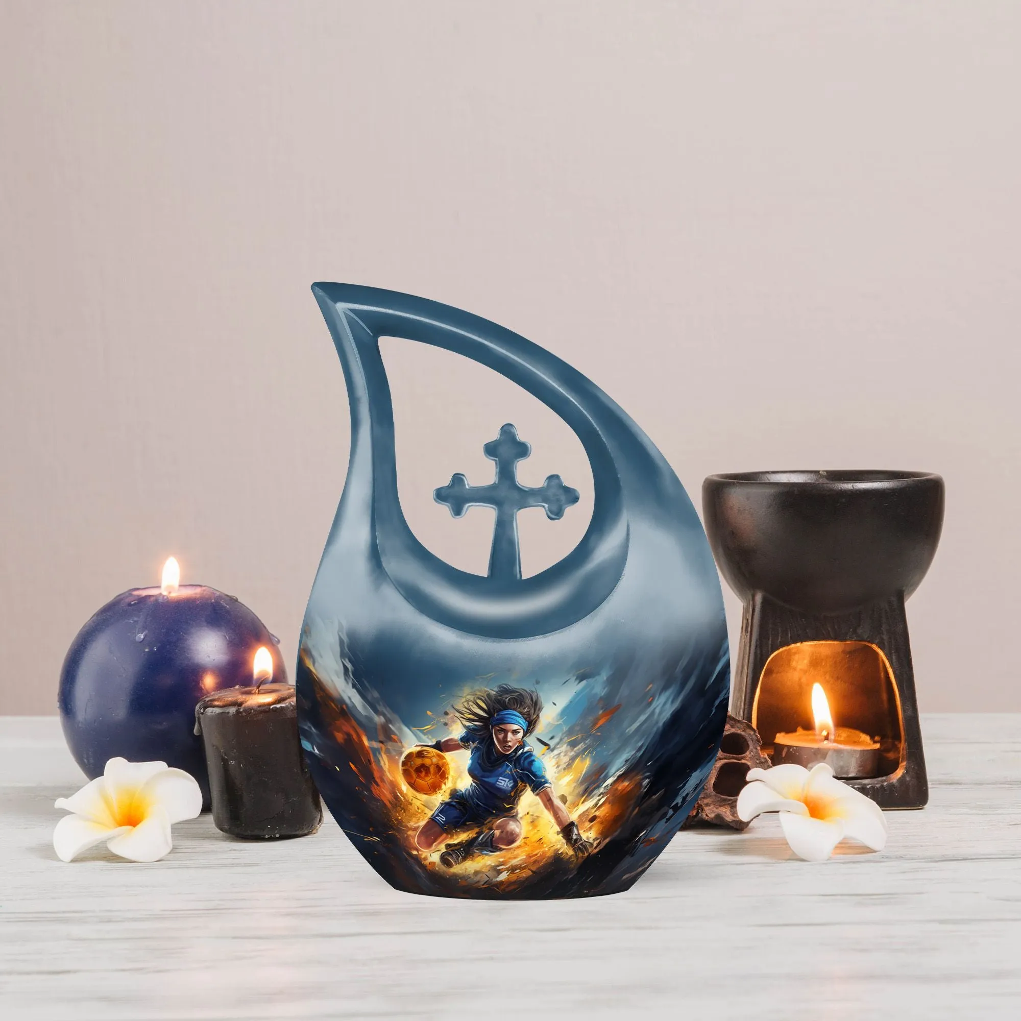 Sports Urn Memorabilia: Keepsake Urn For Adult Human Ashes