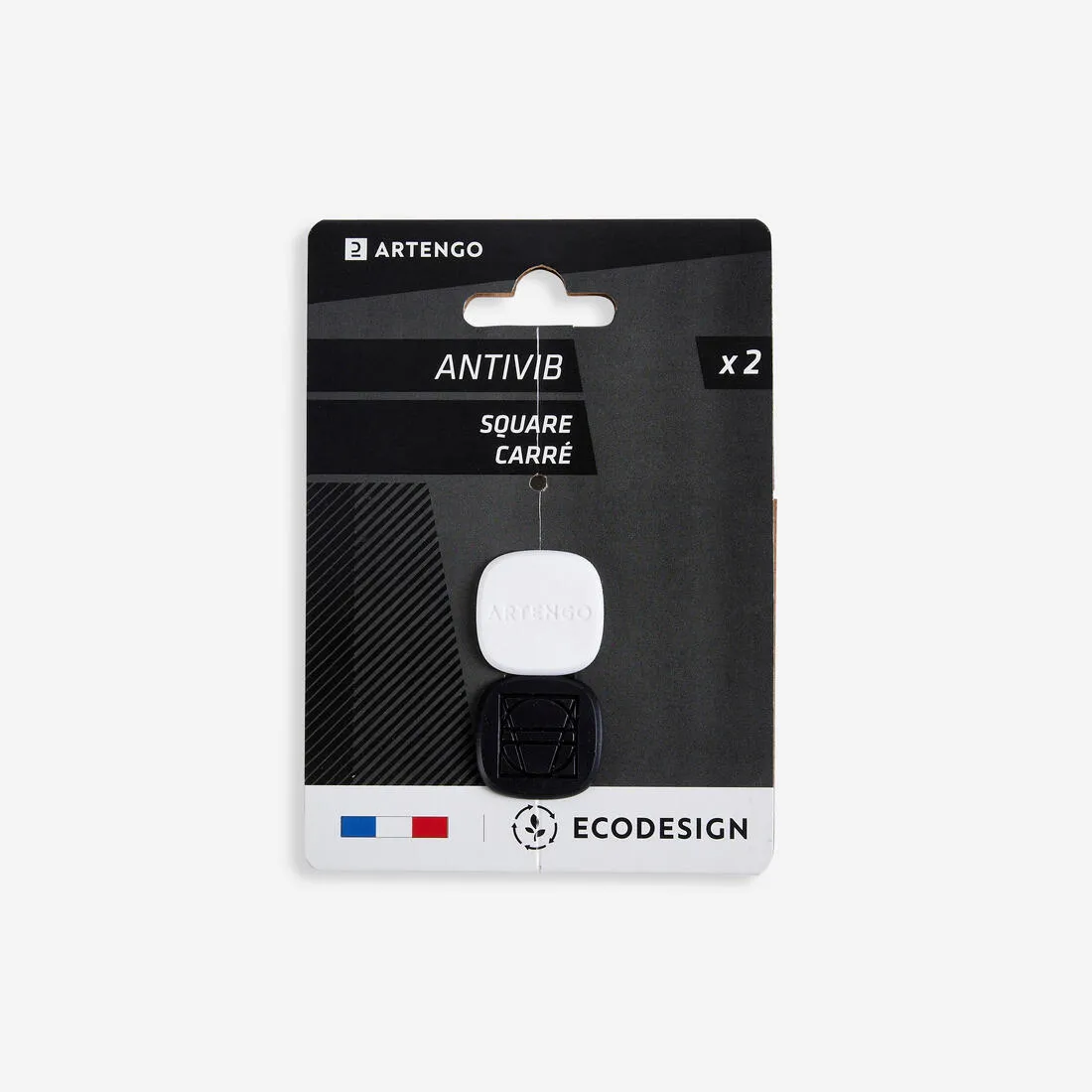 Square Tennis Dampener - Black & White