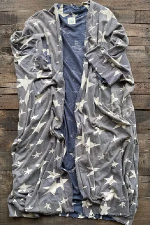 Star Gazer Vintage Navy Duster