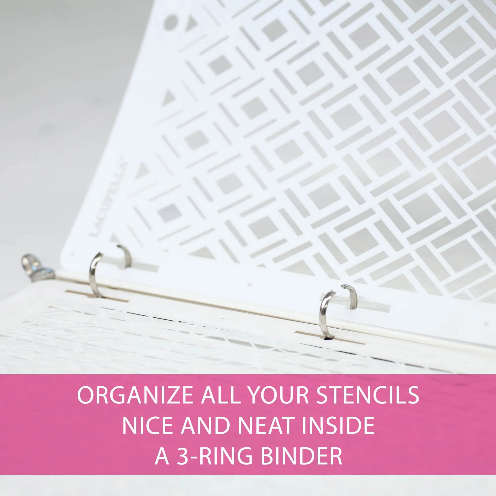 Stencil ARRO Seamless Delicate Pattern by Lacupella