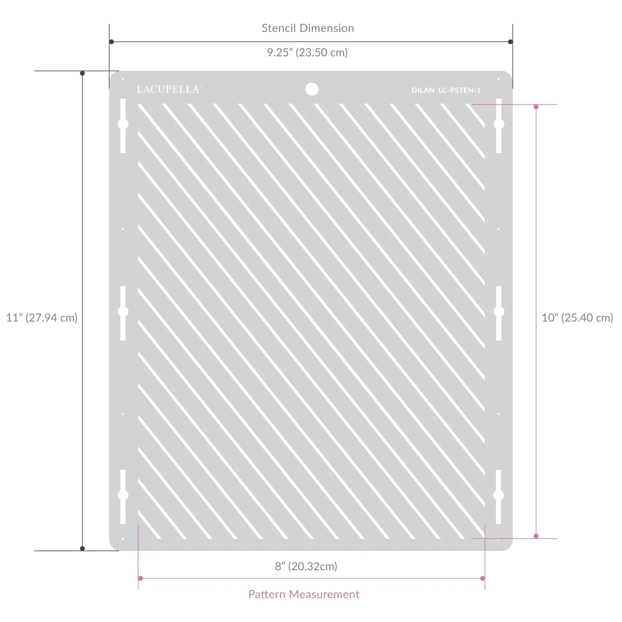 Stencil ARRO Seamless Delicate Pattern by Lacupella