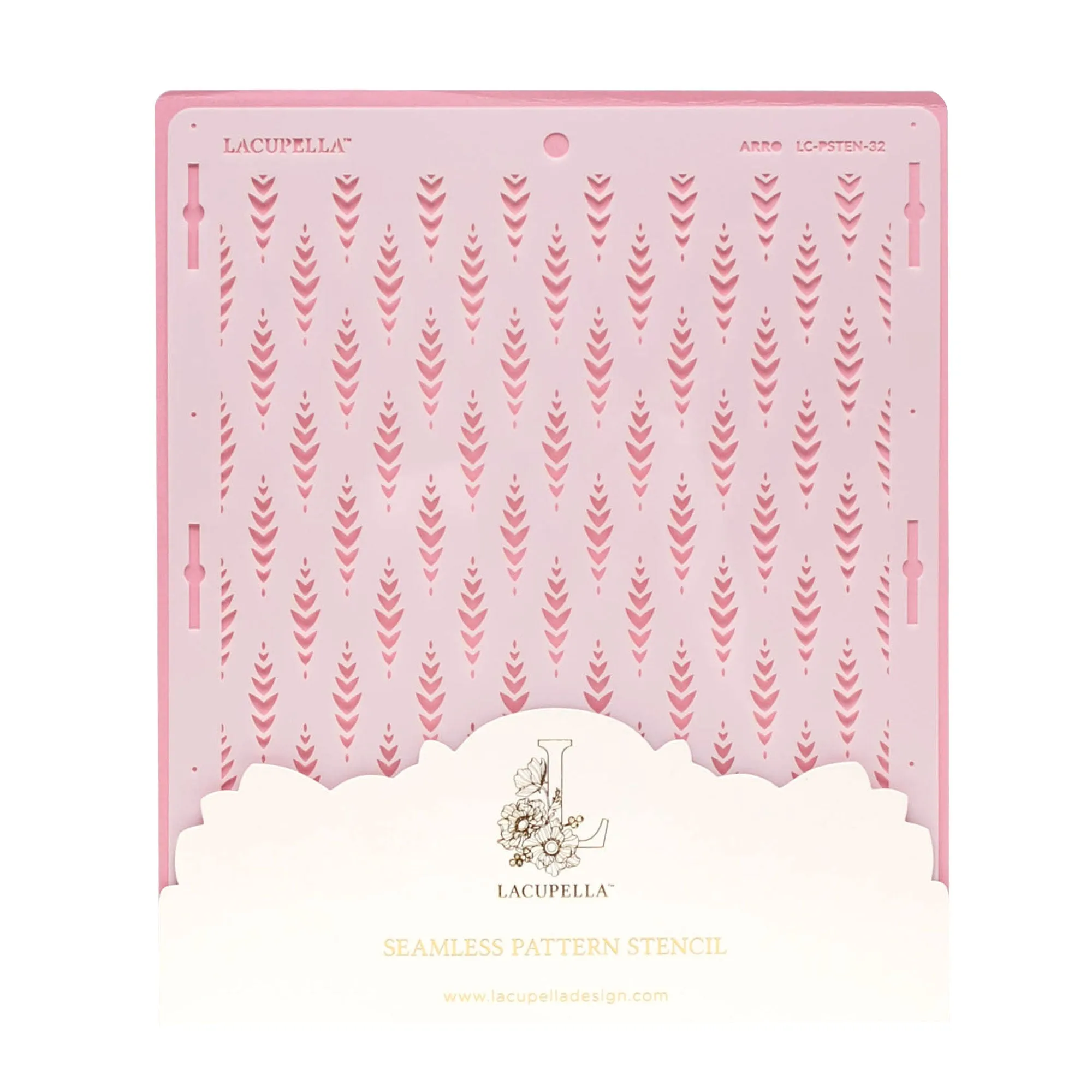 Stencil ARRO Seamless Delicate Pattern by Lacupella