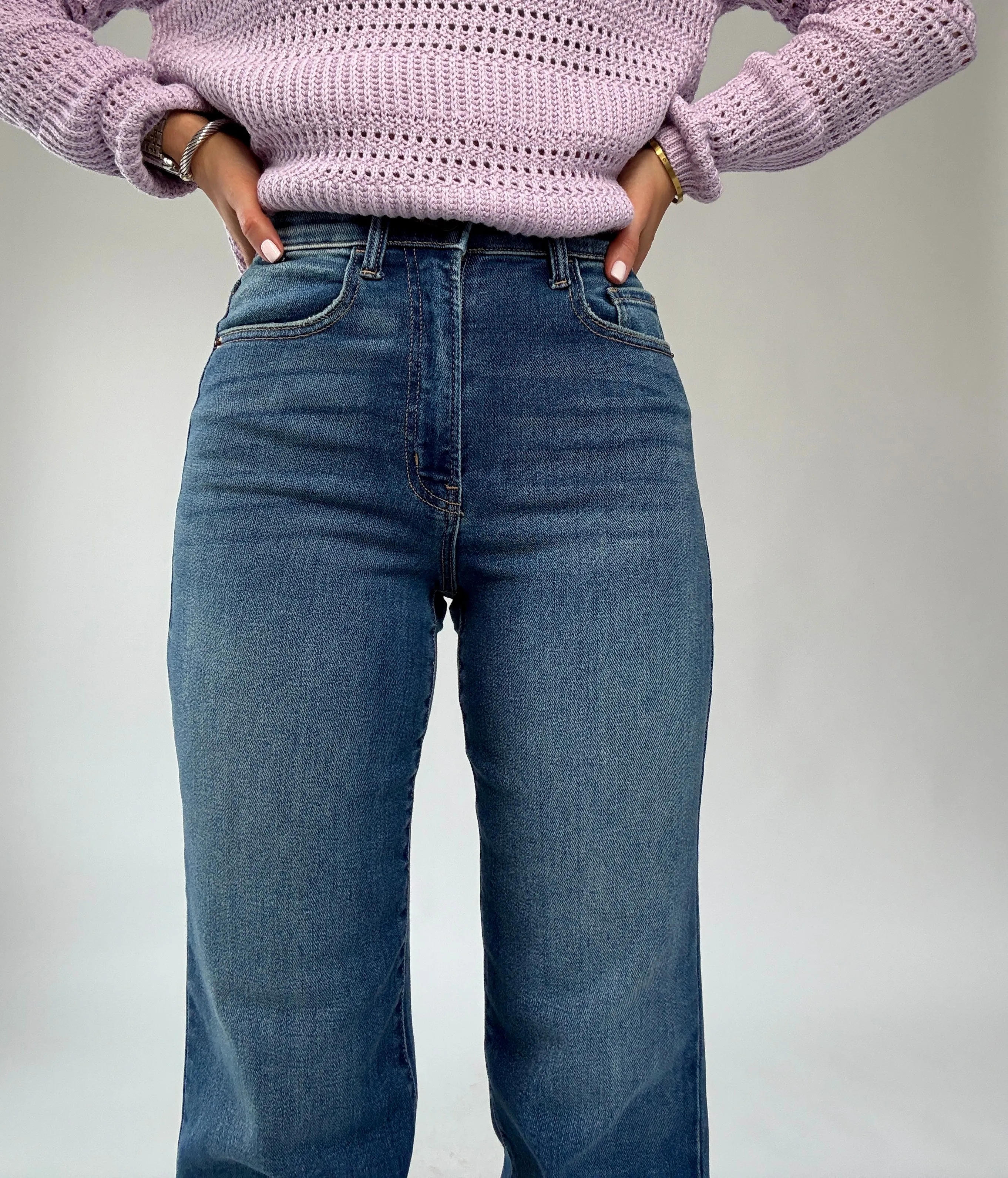 Street Chic High Rise Dad Jean - Dark Wash
