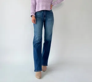 Street Chic High Rise Dad Jean - Dark Wash
