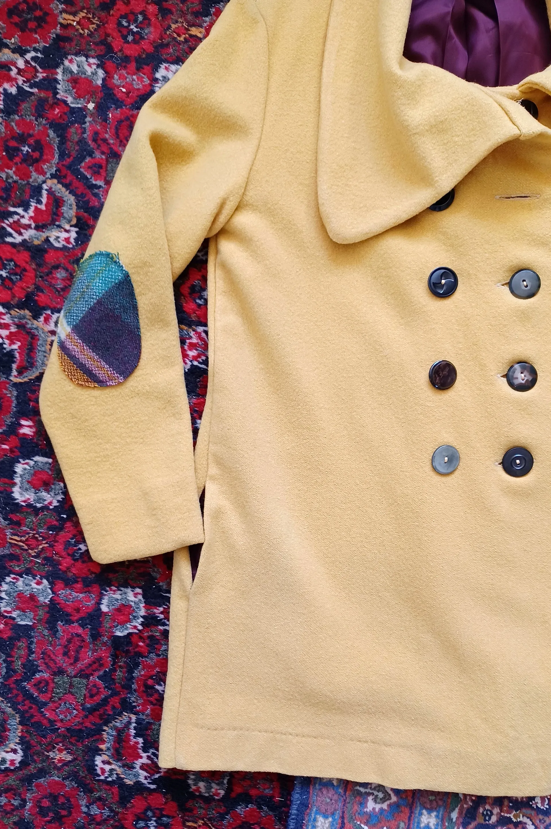 Sunflowers Two Tone Trench Coat