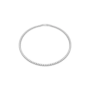 Swarovski Matrix Tennis Round Rhodium Necklace