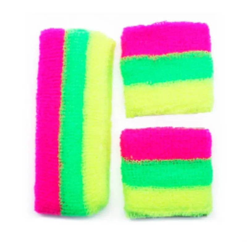 Sweatbands - Fluro Stripe