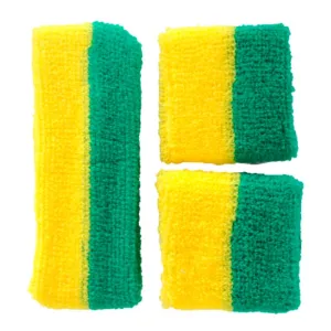 Sweatbands - Green & Gold