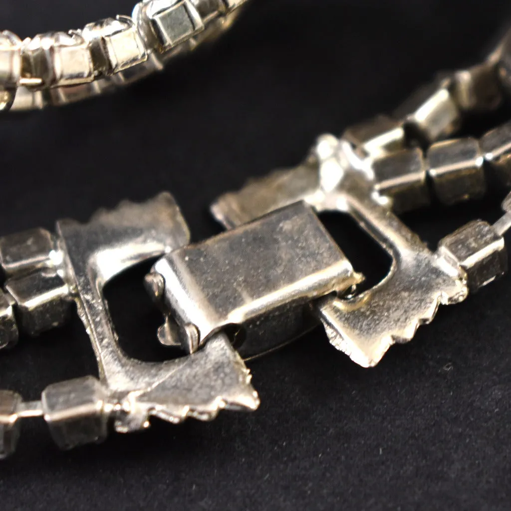 Swirl Deco Rhinestone Bracelet