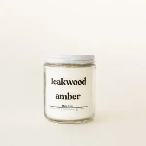 Teakwood Amber Candle