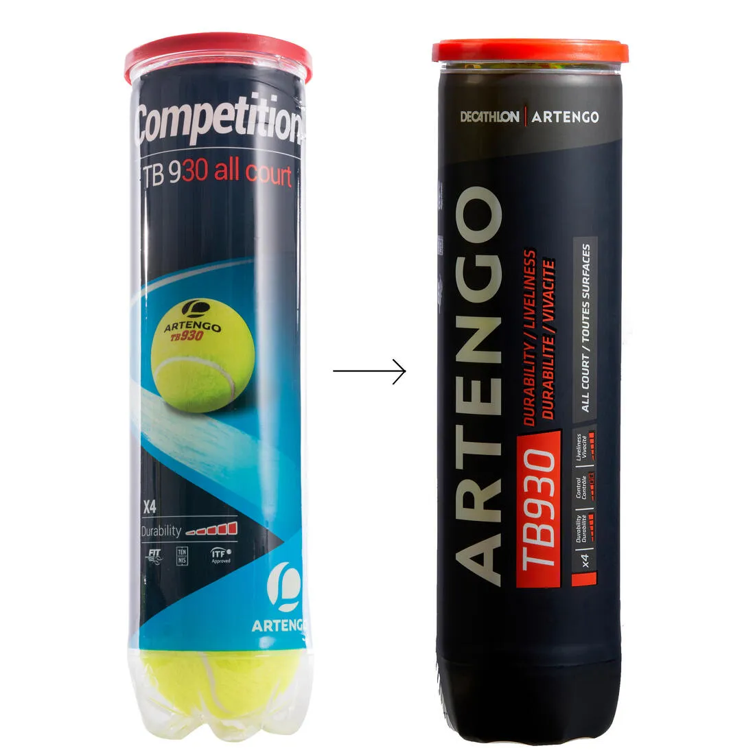 Tennis Ball TB Speed Pro 4-Pack - Yellow