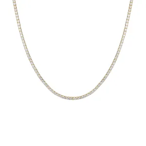 TENNIS GOLD NECKLACE