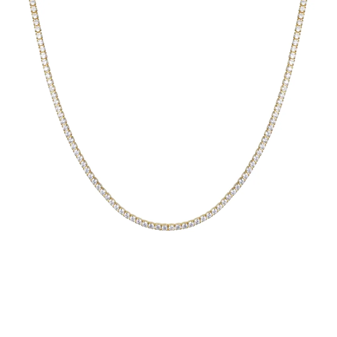 TENNIS GOLD NECKLACE