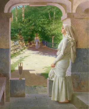 The Annunciation – Vittorio Matteo Corcos – 4 sizes – Beautiful Catholic Artworks – Archival Quality