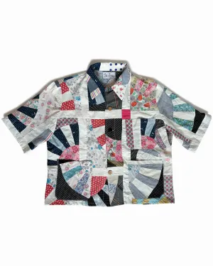 THE SHORT SLEEVED CHORE SHIRT - GEOMETRIC