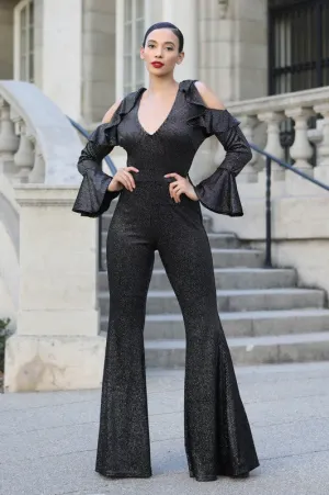 Too Hot To Be Cold Shoulder Jumpsuit
