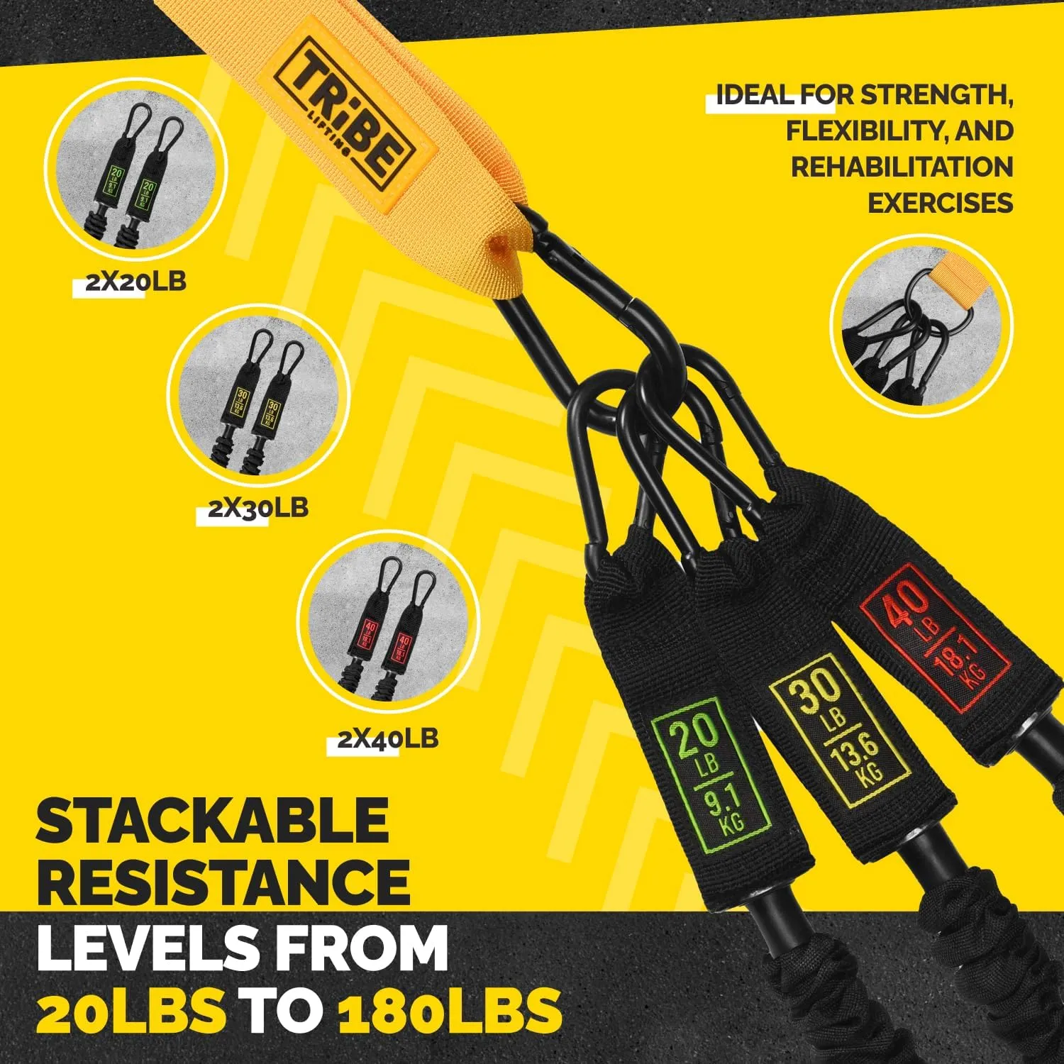 Tube Resistance Bands for Working Out Men and Women