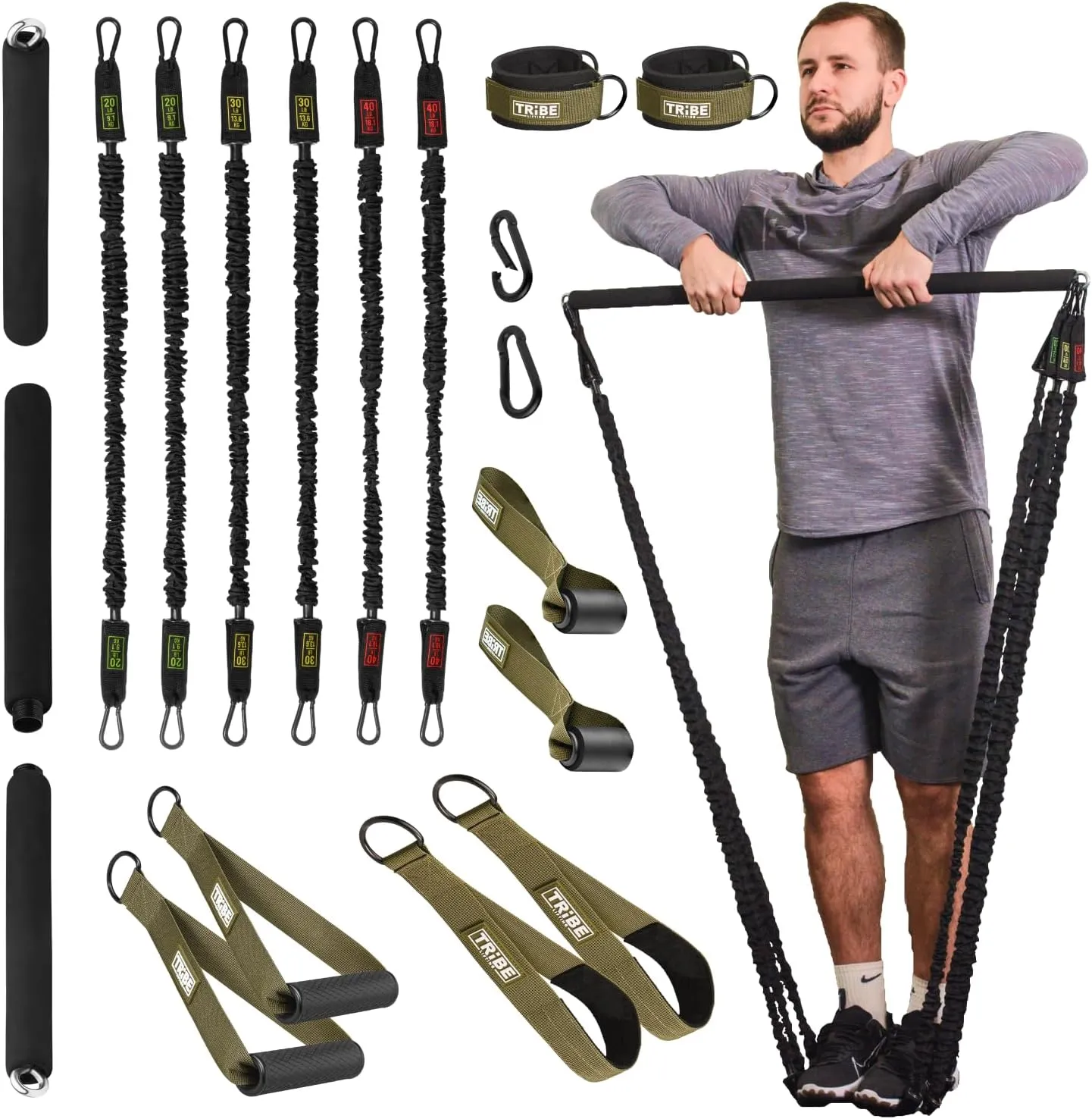 Tube Resistance Bands for Working Out Men and Women