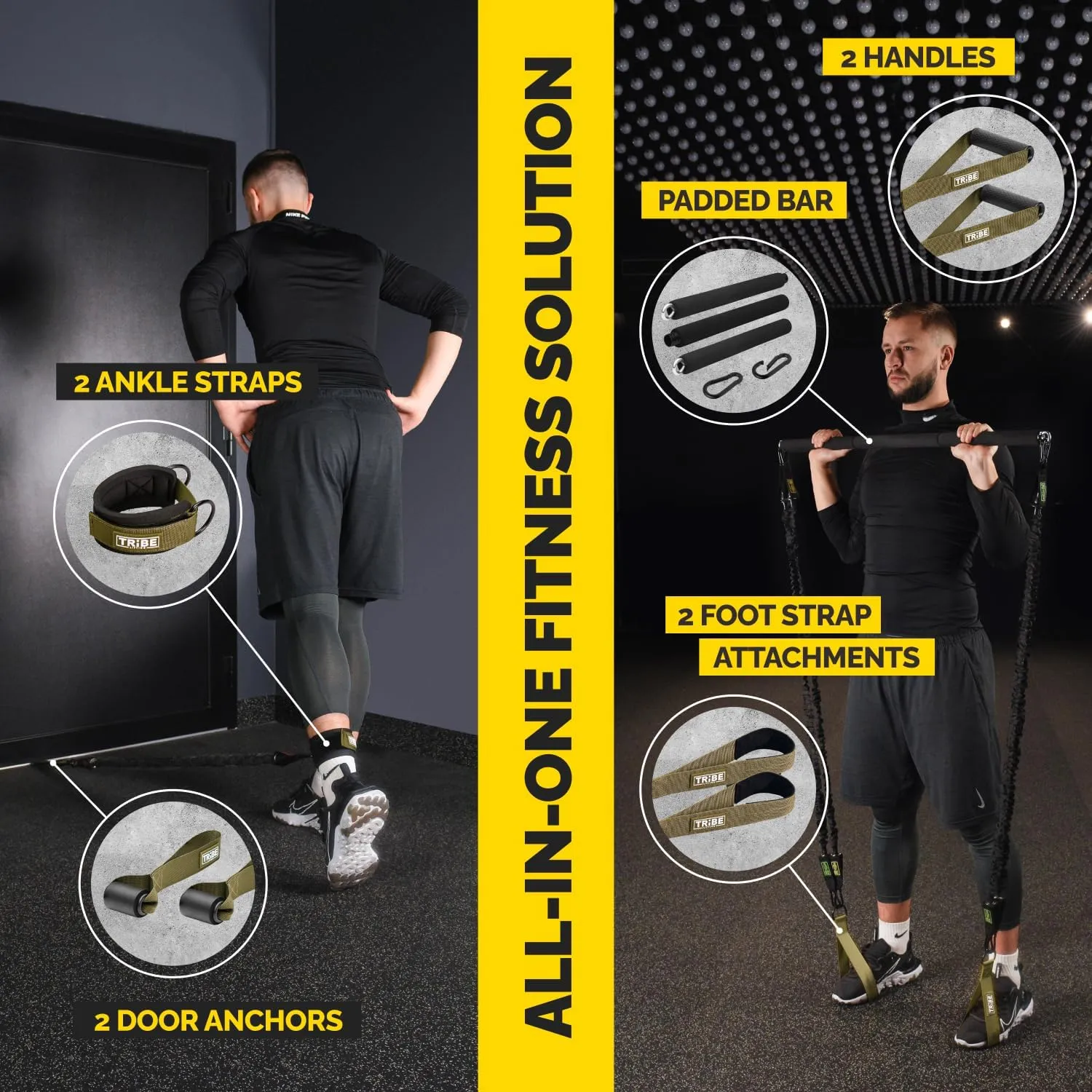 Tube Resistance Bands for Working Out Men and Women