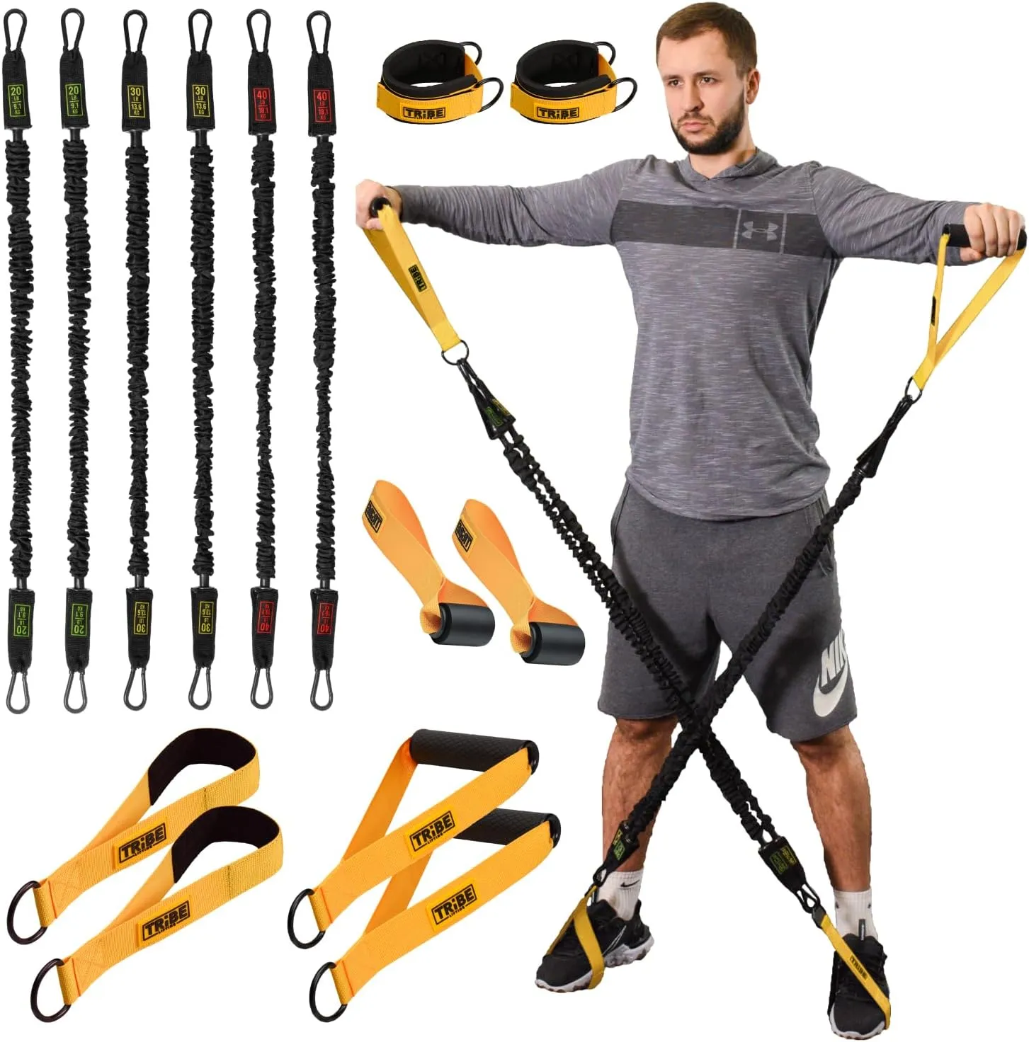 Tube Resistance Bands for Working Out Men and Women