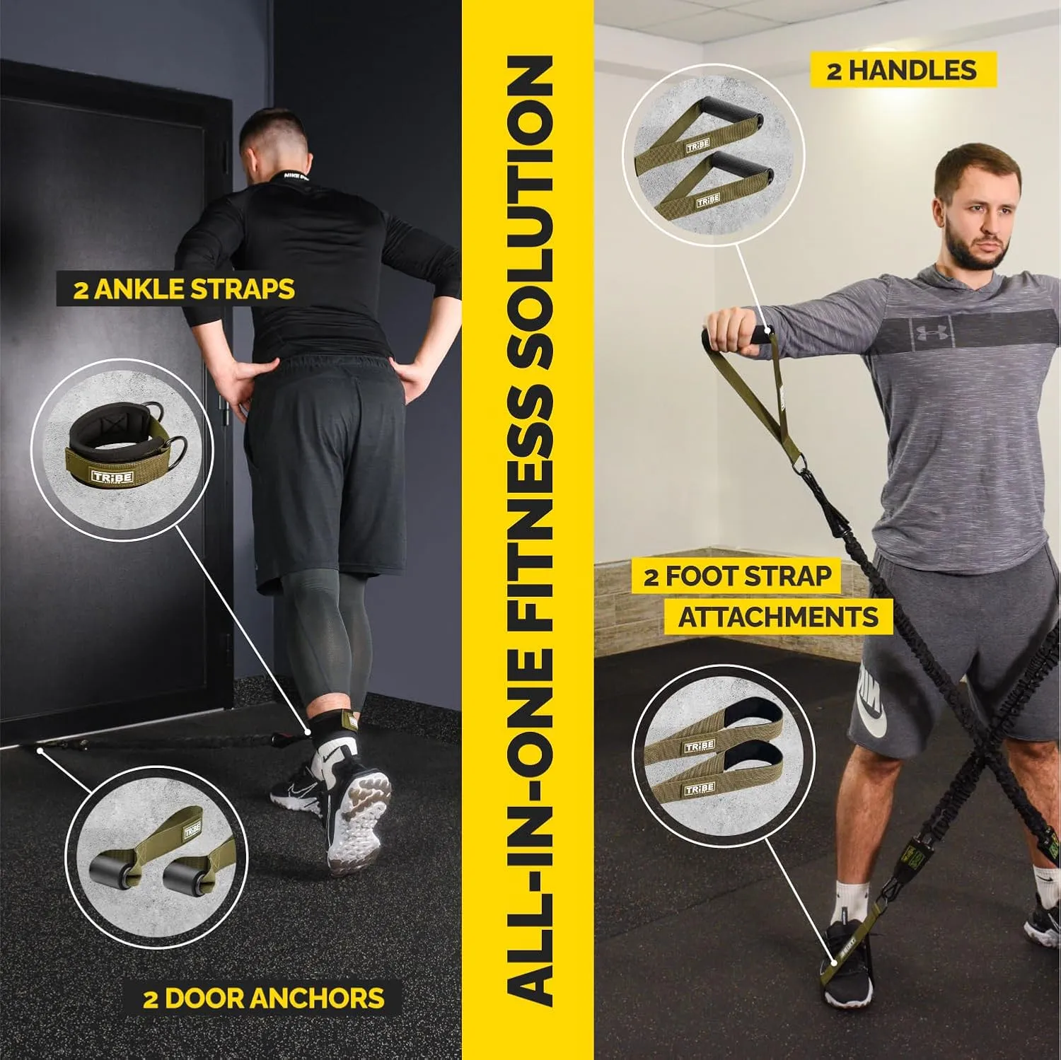 Tube Resistance Bands for Working Out Men and Women