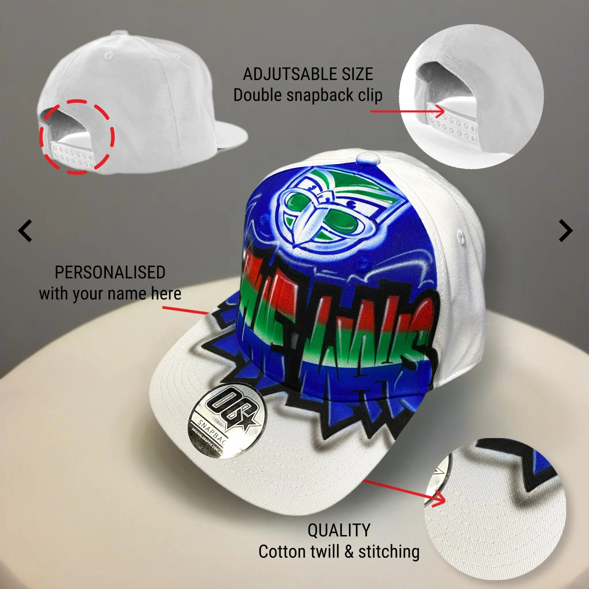Up The Wahs Graffiti Snapback Cap