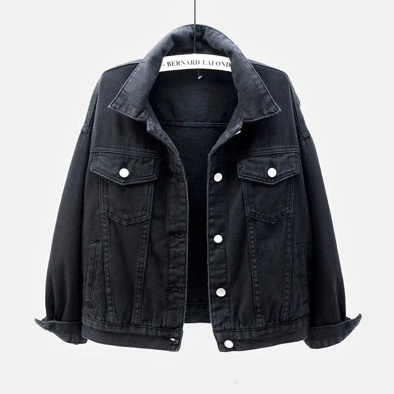Veste en Jean Noir Vintage
