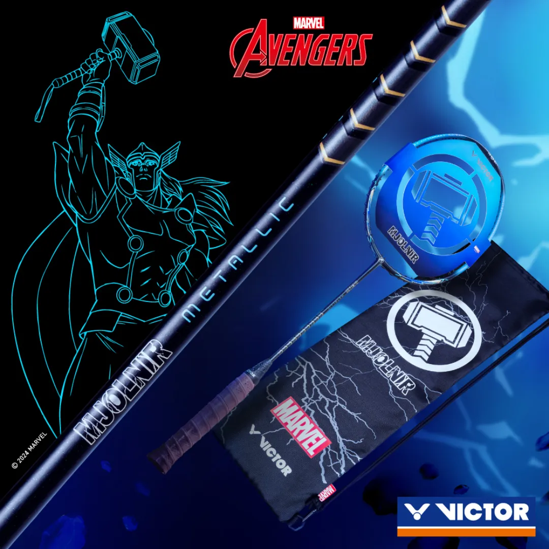 Victor X Marvel Mjolnir Metallic Limited Badminton Racket