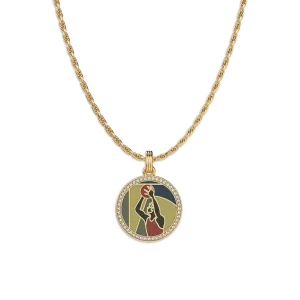 'Victory Emblem' Basketball Diamond Pendant