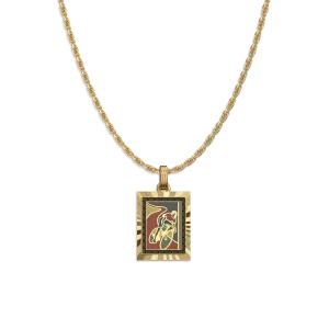 'Victory Emblem' Bicycle Gemstone Pendant