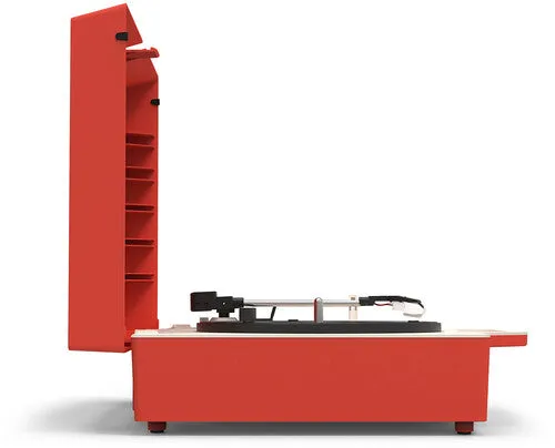 Victrola VSC-725SB-POR Re-Spin Sustainable Suitcase Record Player - Red (Large Item, Bluetooth, Red, Built-In Speakers)