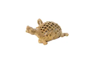 Vintage African Bronze Mesh Design Turtle Pendant