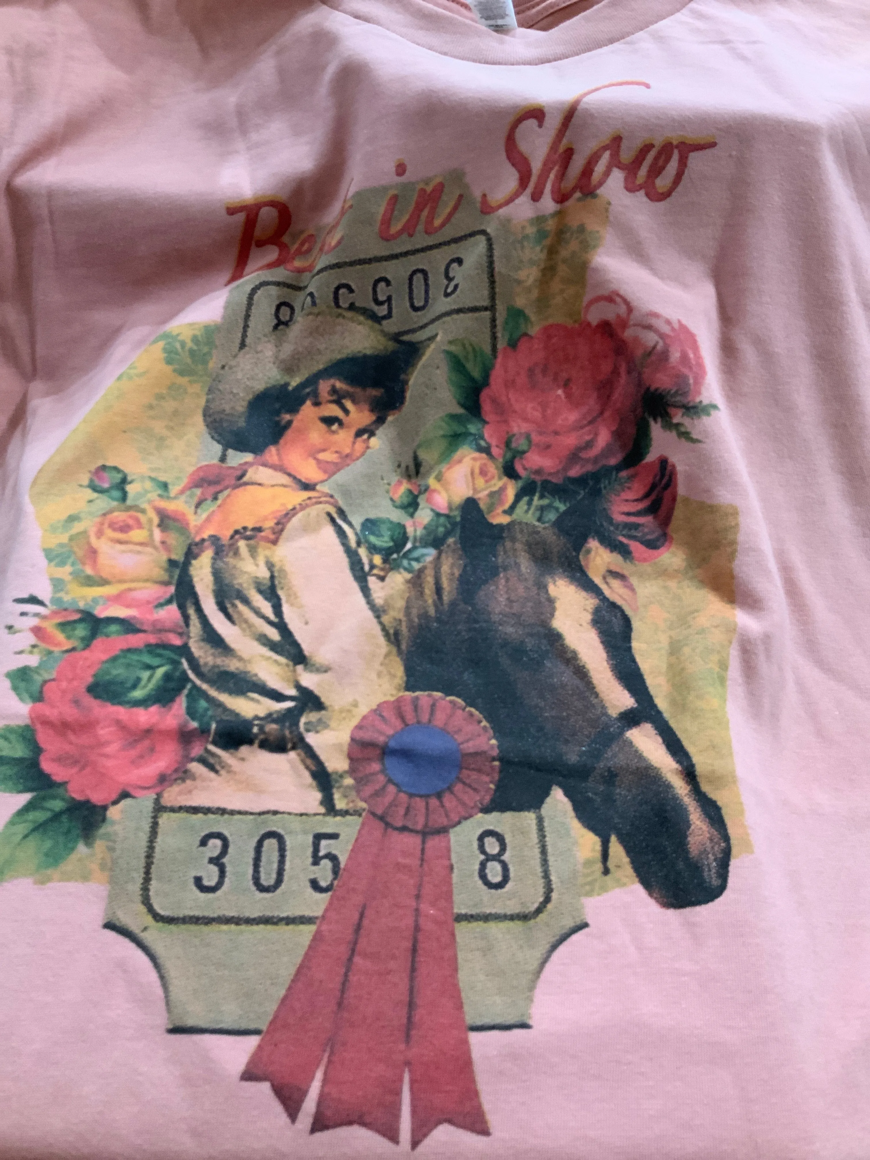 Vintage Best in Show 1950’s Horse Cowgirl Graphic