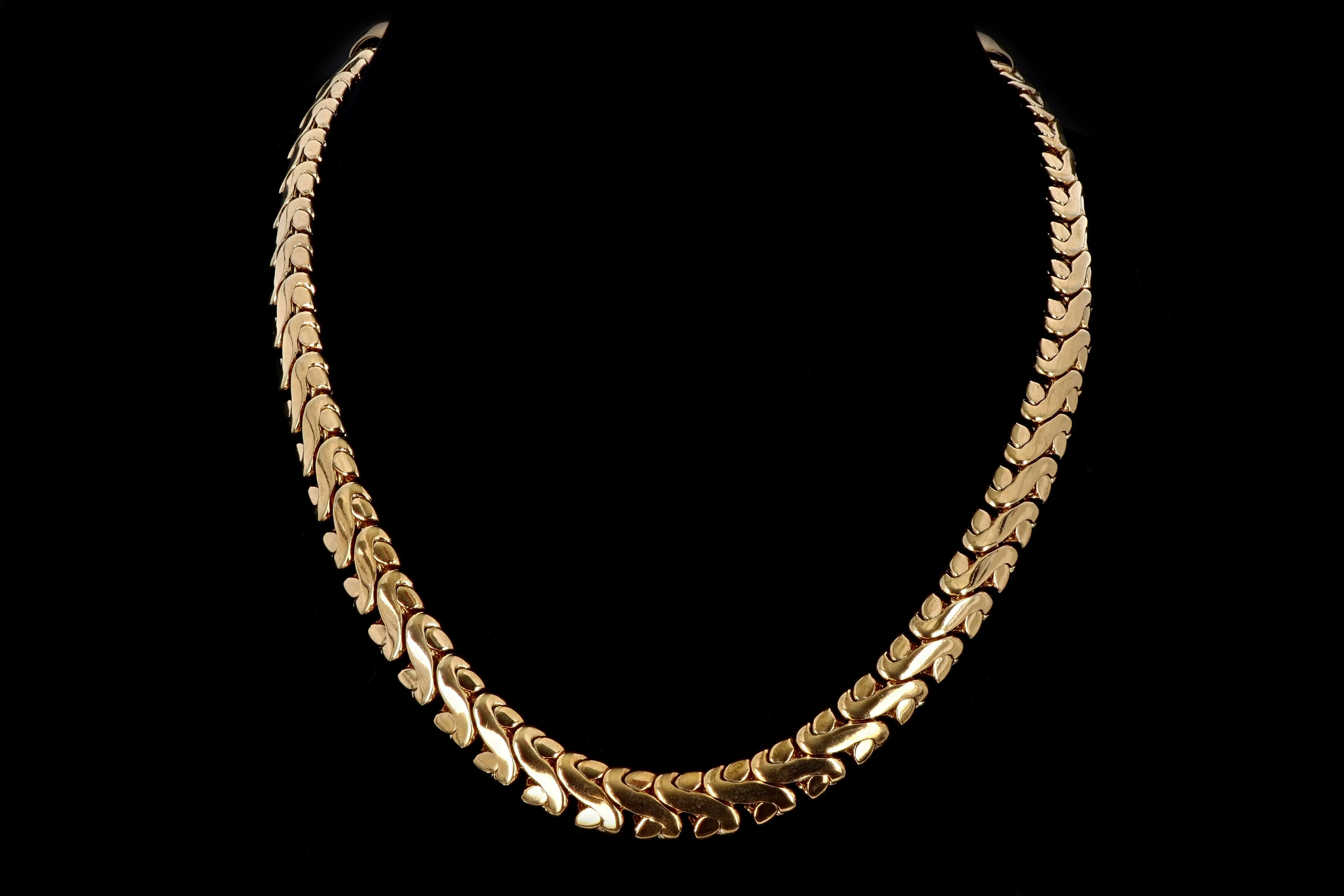 Vintage Givenchy Gold Plated Wave Choker