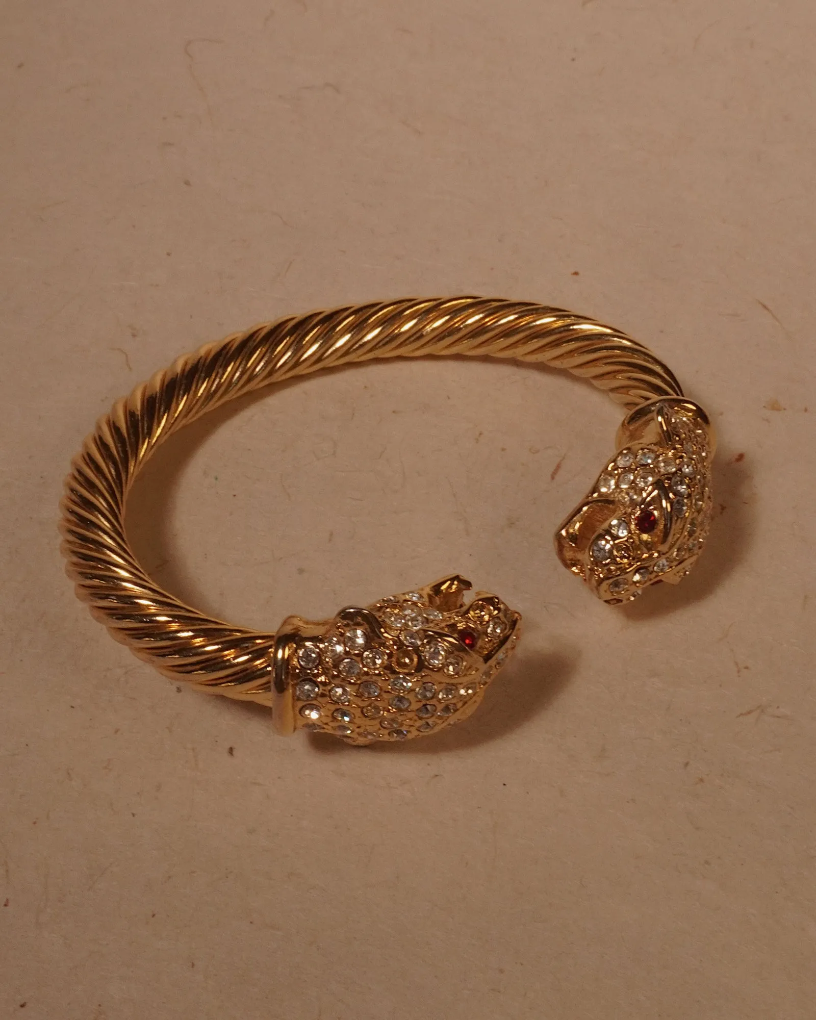 Vintage Panther Cable Bypass Cuff