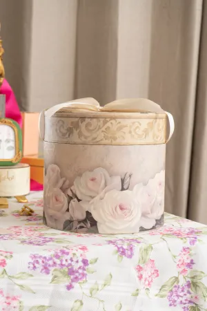 Vintage Rose Deco Design Hat Box
