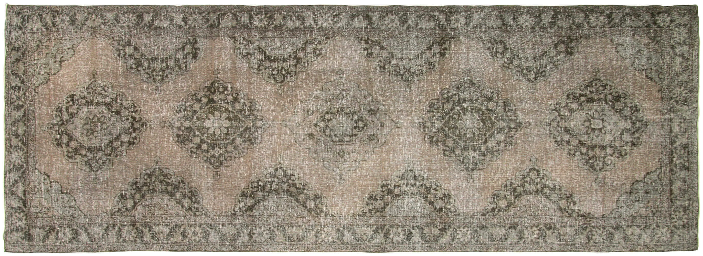 Vintage Turkish Oushak Rug - 4'9" x 12'7"