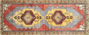 Vintage Turkish Oushak Rug - 5'1" x 13'