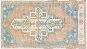 Vintage Turkish Oushak Yastic - 1'7" x 2'9"