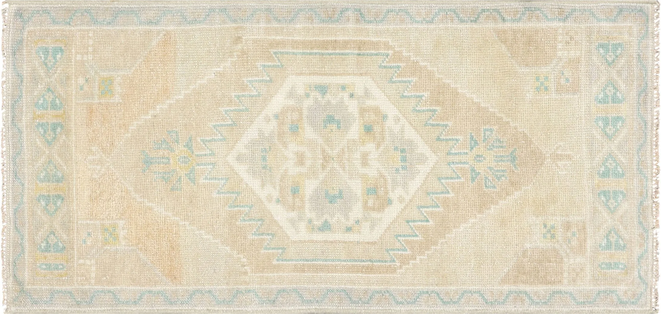 Vintage Turkish Oushak Yastic - 1'7" x 3'3"