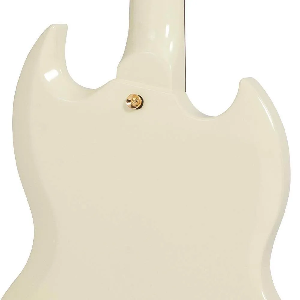 Vintage VS6 Reissued Electric Guitar ~ Left Hand Vintage White/Gold Hardware